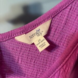 Terra & Sky Textured Purple Top